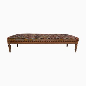 Large Louis XIV Style French Dark Oak Bench, 1920s-PSK-1002605