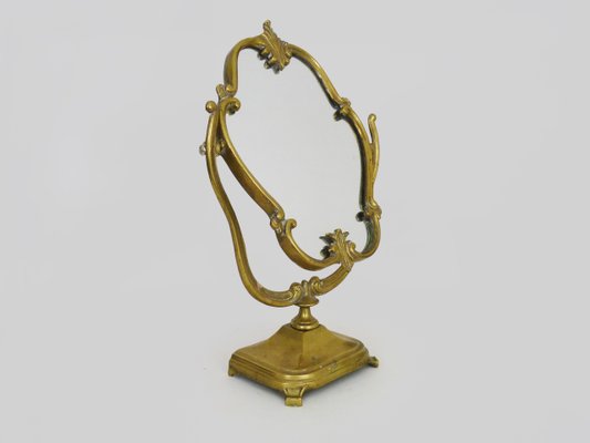 Large Louis XV Bronze Psyche Table Mirror, 1940s-MZP-2019679