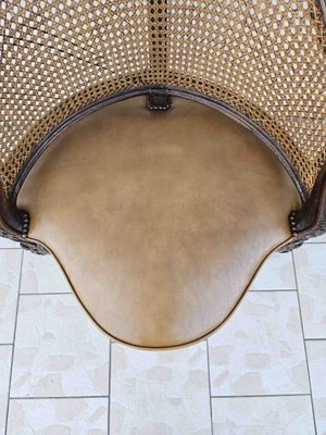 Large Louis XV Chair in Leather-AWH-1748701