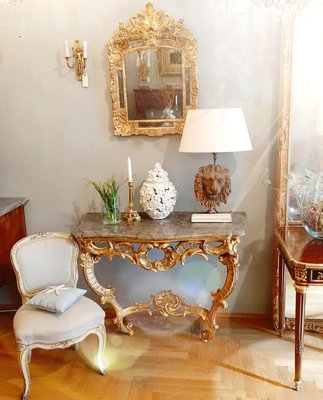 Large Louis XV Console Table-KMT-900698