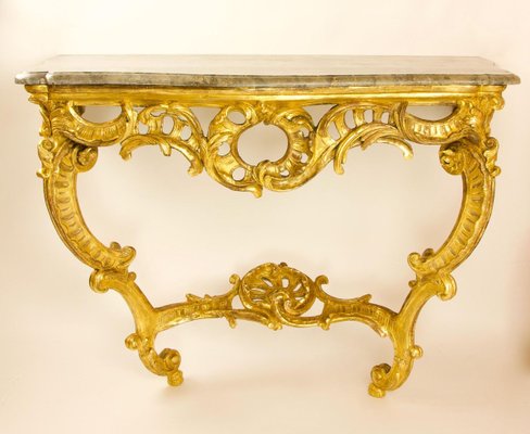 Large Louis XV Console Table-KMT-900698