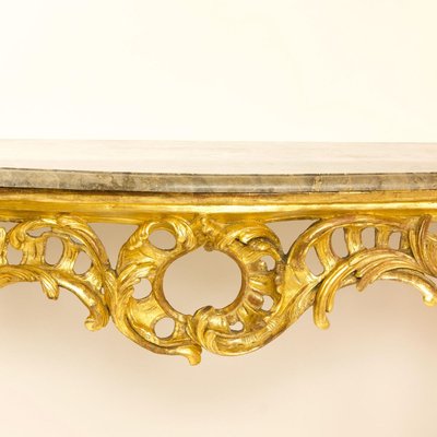 Large Louis XV Console Table-KMT-900698