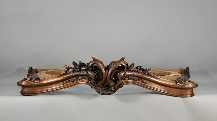 Large Louis XV French Bed Canopy in Walnut-CTD-1818578