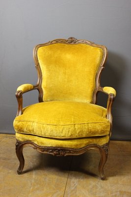 Large Louis XV Lounge Chair in Walnut, 1750-BCR-2016248