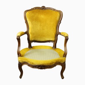 Large Louis XV Lounge Chair in Walnut, 1750-BCR-2016248