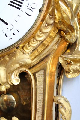 Large Louis XVI Cartel Wall Clock, Paris, 1770s-KMT-1278312