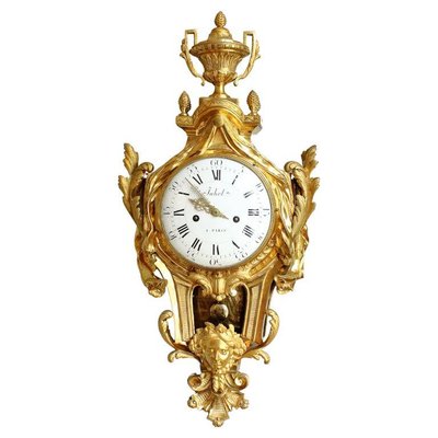 Large Louis XVI Cartel Wall Clock, Paris, 1770s-KMT-1278312