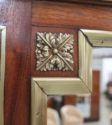 Large Louis XVI Mahogany Mirror, Late 19th Century-RVK-1431704