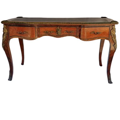 Large Louis XVI Style Bureau Plat Desk-TCS-1062644