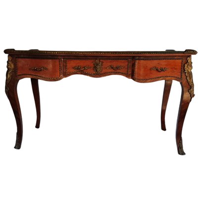 Large Louis XVI Style Bureau Plat Desk-TCS-1062644