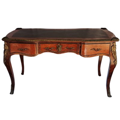 Large Louis XVI Style Bureau Plat Desk-TCS-1062644