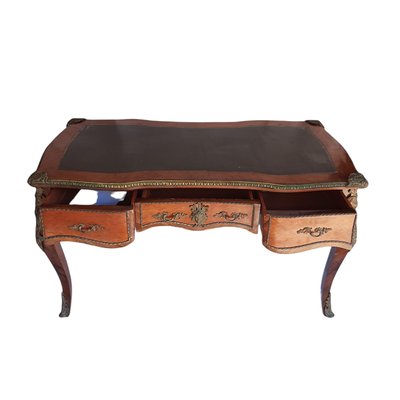 Large Louis XVI Style Bureau Plat Desk-TCS-1062644