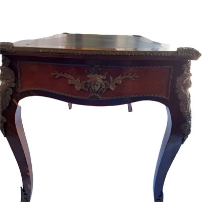 Large Louis XVI Style Bureau Plat Desk-TCS-1062644