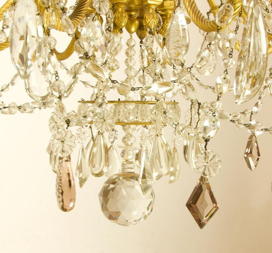 Large Louis XVI Style Chandelier by Maison Baguès, France