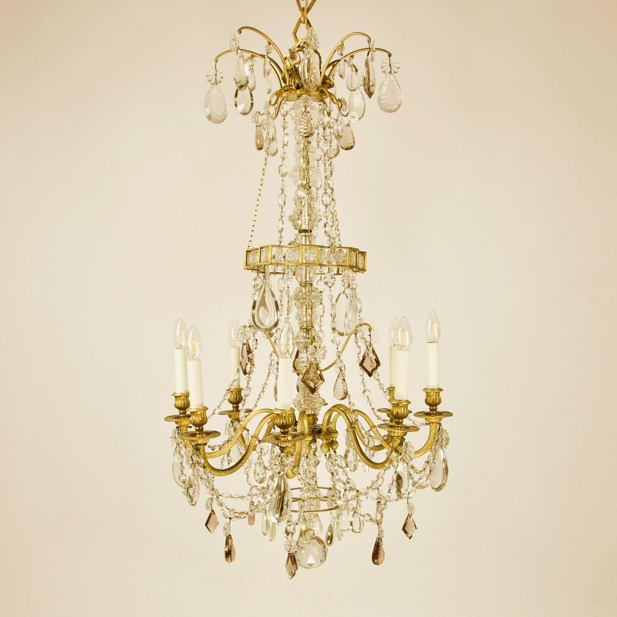 Large Louis XVI Style Chandelier by Maison Baguès, France