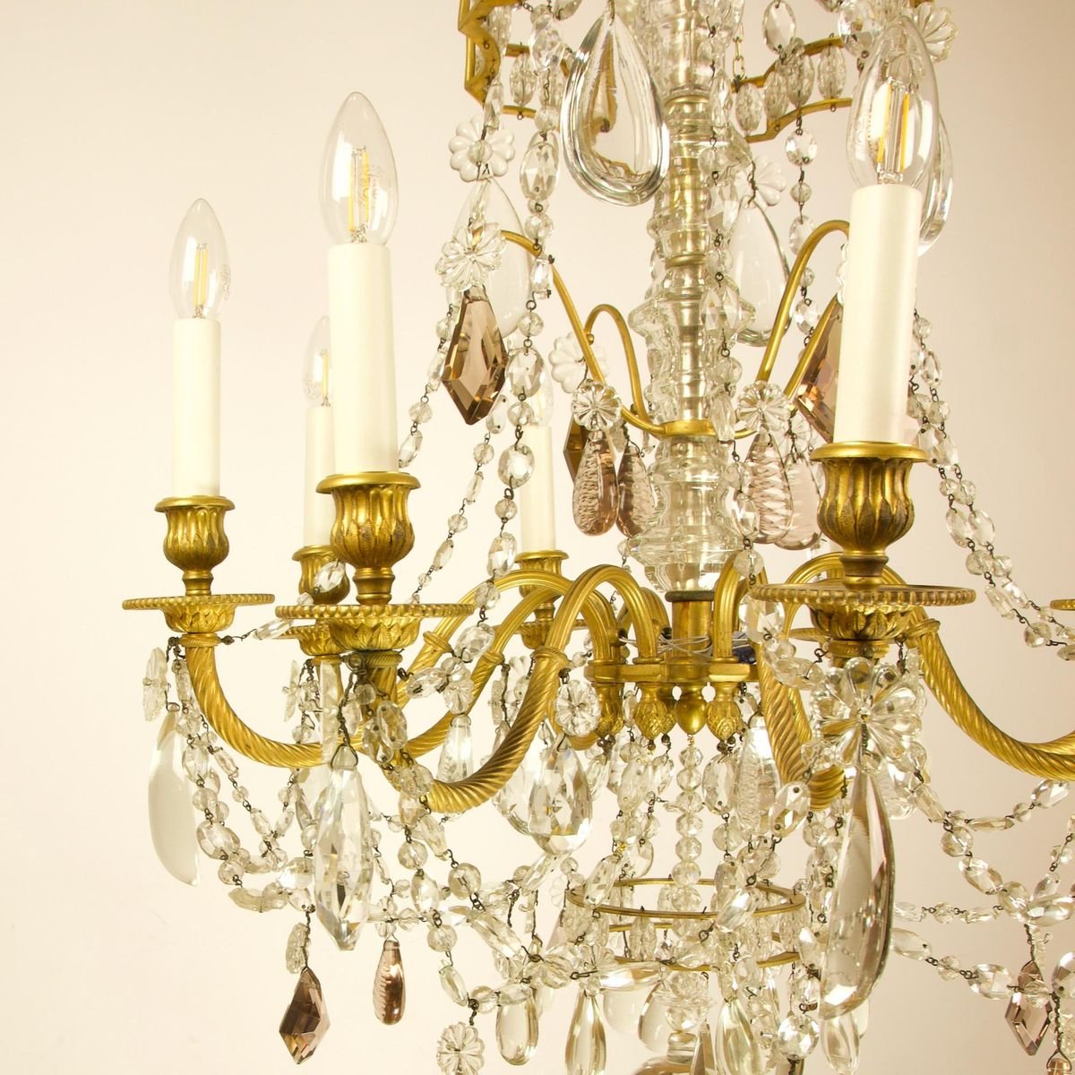 Large Louis XVI Style Chandelier by Maison Baguès, France