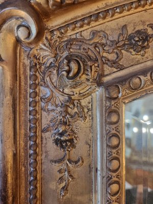 Large Louis XVI Style Mirror in Golden Wood-BSB-1416857