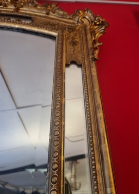 Large Louis XVI Style Mirror in Golden Wood-BSB-1416857