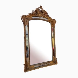 Large Louis XVI Style Mirror in Golden Wood-BSB-1416857