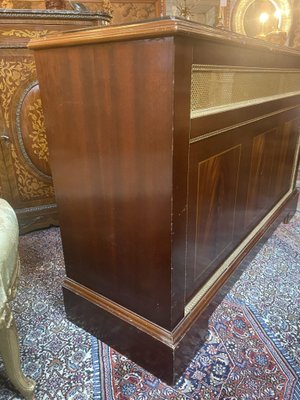 Large Mahogany and Marble Radiator Cover-NSG-1756274