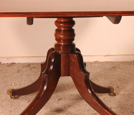 Large Mahogany Quadrip Table, 1800s-HPU-1167984