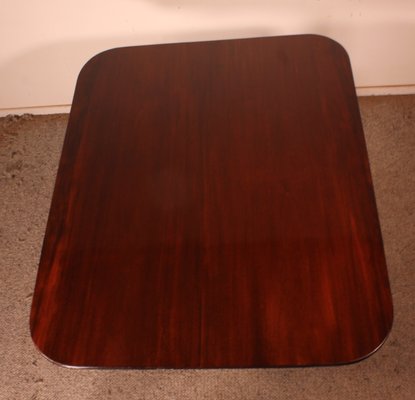 Large Mahogany Quadrip Table, 1800s-HPU-1167984