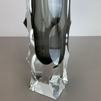 Large Mandruzzato Faceted Glass Sommerso Vase, Murano, Italy-QZ-1217704