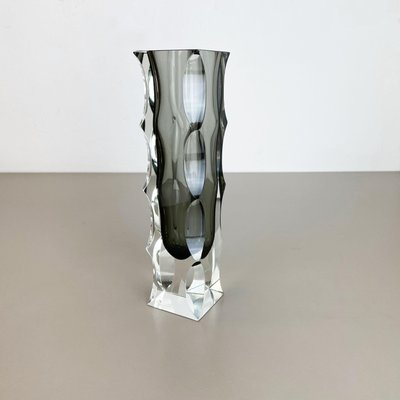 Large Mandruzzato Faceted Glass Sommerso Vase, Murano, Italy-QZ-1217704