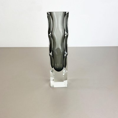 Large Mandruzzato Faceted Glass Sommerso Vase, Murano, Italy-QZ-1217704