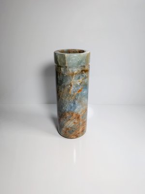 Large Marble Column Flower Vase, Italy, 1960s-1970s-VTK-2022858