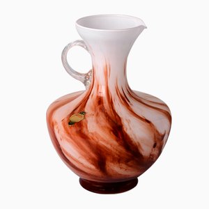 Large Marbled Glass Vase from Opaline Florence-LBS-786541