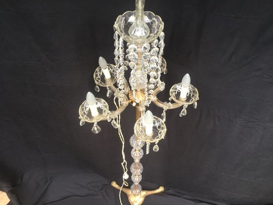 Large Maria Teresa Crystal Floor Lamp, 1950s-WQQ-689275