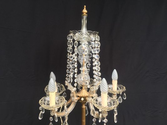 Large Maria Teresa Crystal Floor Lamp, 1950s-WQQ-689275