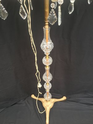 Large Maria Teresa Crystal Floor Lamp, 1950s-WQQ-689275