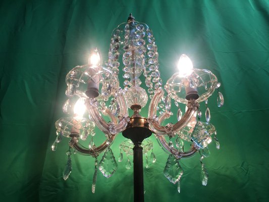 Large Maria Teresa Crystal Floor Lamp, 1950s-WQQ-689275