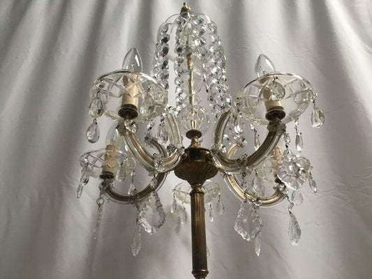 Large Maria Teresa Crystal Floor Lamp, 1950s-WQQ-689275