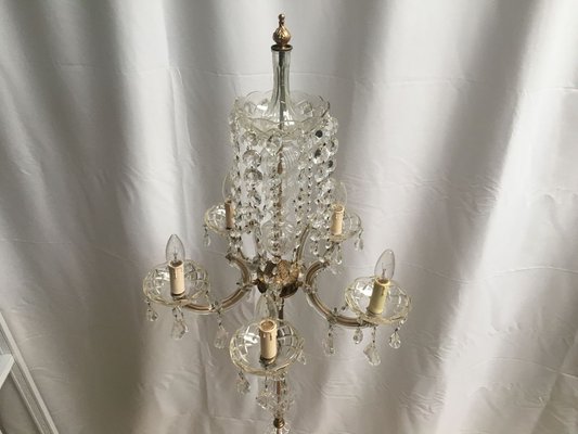 Large Maria Teresa Crystal Floor Lamp, 1950s-WQQ-689275