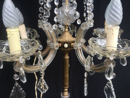 Large Maria Teresa Crystal Floor Lamp, 1950s-WQQ-689275