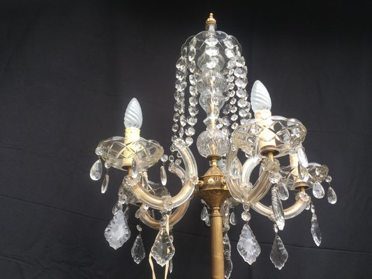 Large Maria Teresa Crystal Floor Lamp, 1950s-WQQ-689275