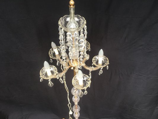 Large Maria Teresa Crystal Floor Lamp, 1950s-WQQ-689275