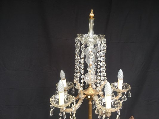 Large Maria Teresa Crystal Floor Lamp, 1950s-WQQ-689275