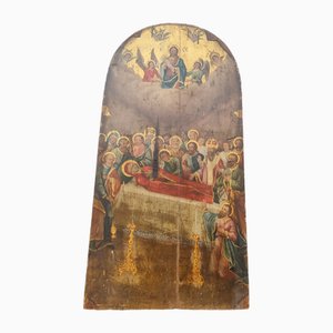 Large Mary Icon, 1700, Painted Wood-ZFY-2036080