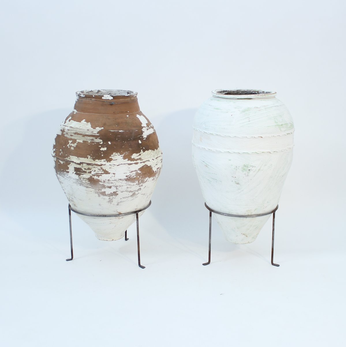 Large Mediterranean Olive Jars, 1930s, Set of 2