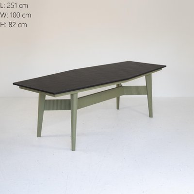 Large Metal and Leatherette Table, 1960s-SXX-1762686