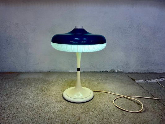 Large Metal and Plastic Siform Table Lamp from Siemens, 1960s-JP-1346056