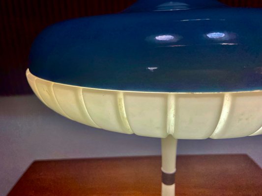 Large Metal and Plastic Siform Table Lamp from Siemens, 1960s-JP-1346056