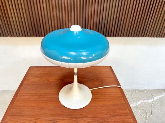 Large Metal and Plastic Siform Table Lamp from Siemens, 1960s-JP-1346056