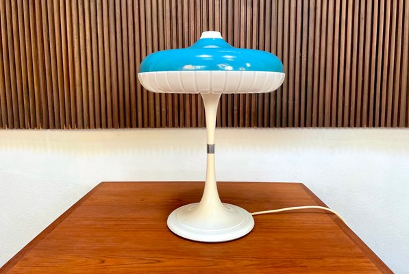 Large Metal and Plastic Siform Table Lamp from Siemens, 1960s-JP-1346056