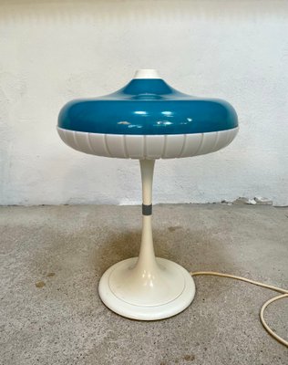 Large Metal and Plastic Siform Table Lamp from Siemens, 1960s-JP-1346056