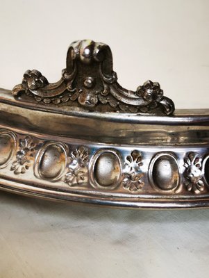 Large Metal and Porcelain Tray from Rörstrand, 1900s-ELB-1273955